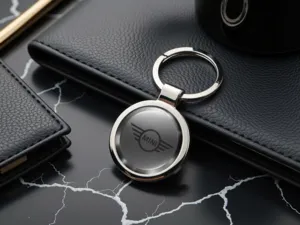 Mini Cooper Personalisiert Schlüsselanhänger Foto Gewölbt Metall